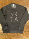 Share Love Crewneck Sweatshirt in Charcoal Grey