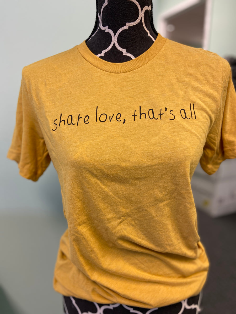 Gold Handwriting Shirt