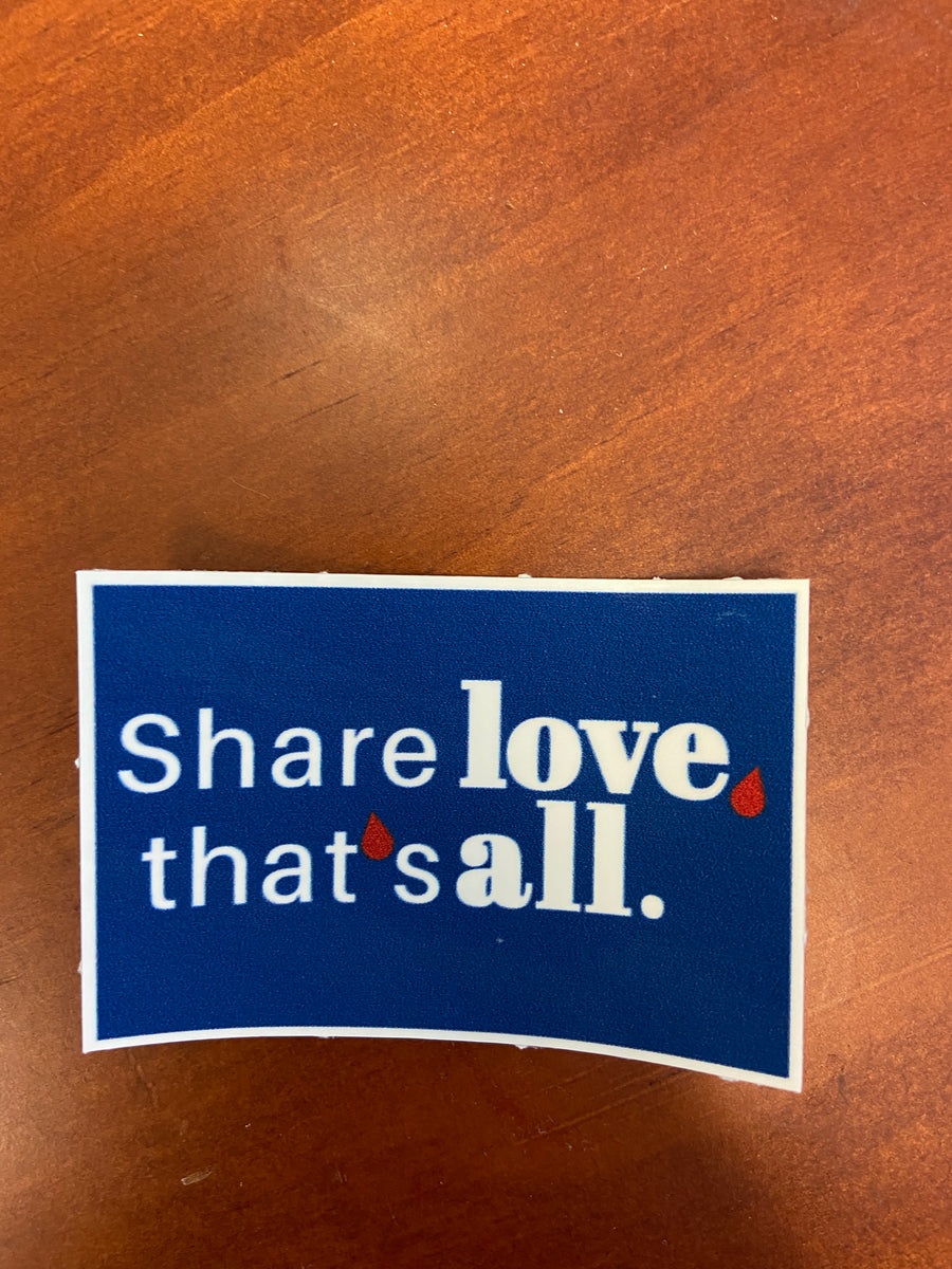 Share Love Rectangle Sticker