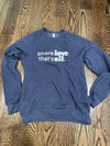 Share Love Crewneck Sweatshirt in Navy Blue