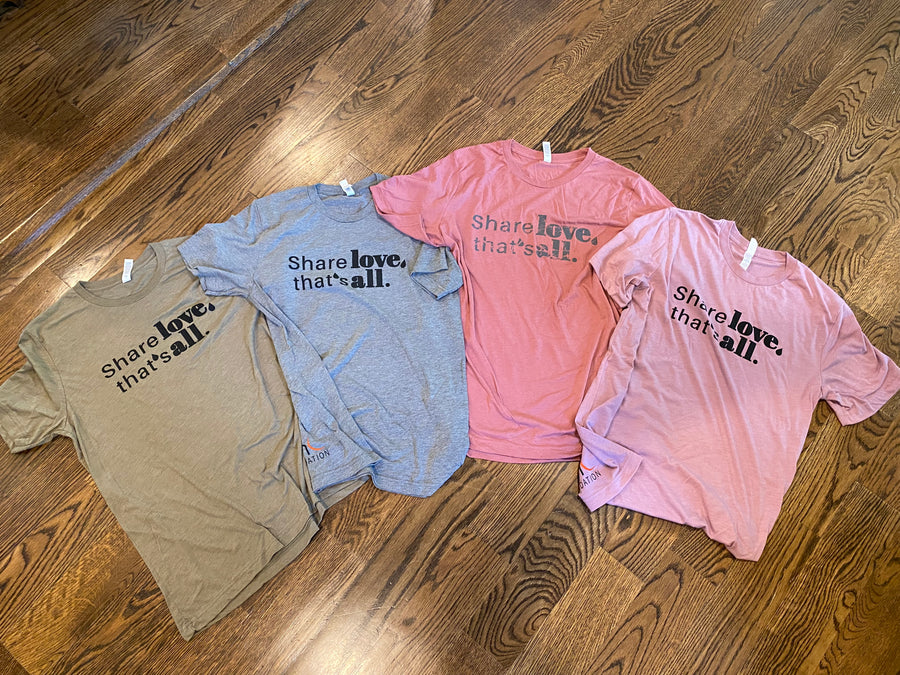 Share Love, That's All Short Sleeve Bella Canvas T-shirt