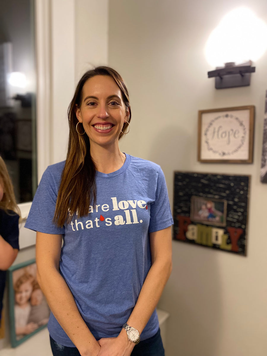 Share Love T-shirt in Light Blue