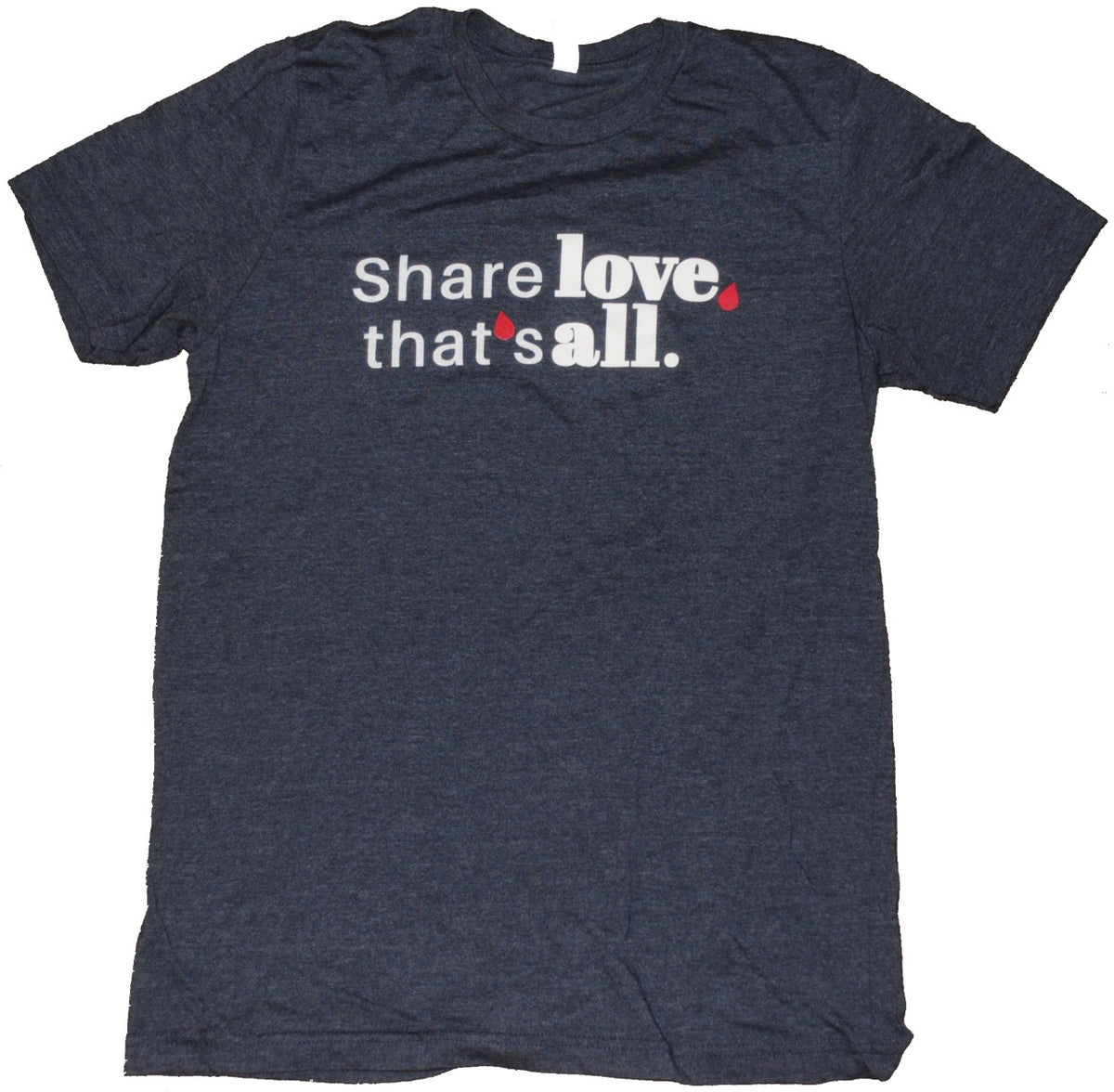 Share Love T-Shirt in Navy Blue